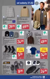 Gazetka promocyjna Aldi - Artykuły przemysłowe i tekstylia - Gazetka - ważna od 21.02 do 21.02.2026 - strona 9 - produkty: Top, Sok, Por, Kurtka, Kawa, Karp, Kosz, Parasol, Czapka, T-shirt, Koszula, LANA, Wełna, Rękawice, Rękawice robocze, Fa