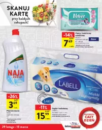 Gazetka promocyjna Intermarche - Gazetka - ważna od 13.03 do 13.03.2024 - strona 21 - produkty: Papier, Bell, Papier toaletowy, Velvet, Płyn do mycia, Nawilżany papier