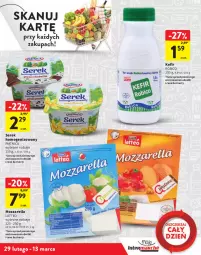 Gazetka promocyjna Intermarche - Gazetka - ważna od 13.03 do 13.03.2024 - strona 5 - produkty: Mozzarella, Ser, BIC, Piątnica, Robico, Serek homogenizowany, Serek, Kefir