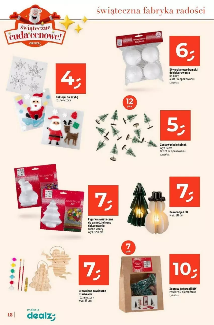 Gazetka promocyjna Dealz - ważna 04.11 do 24.12.2024 - strona 10 - produkty: Bombki, Fa, Klej, Top