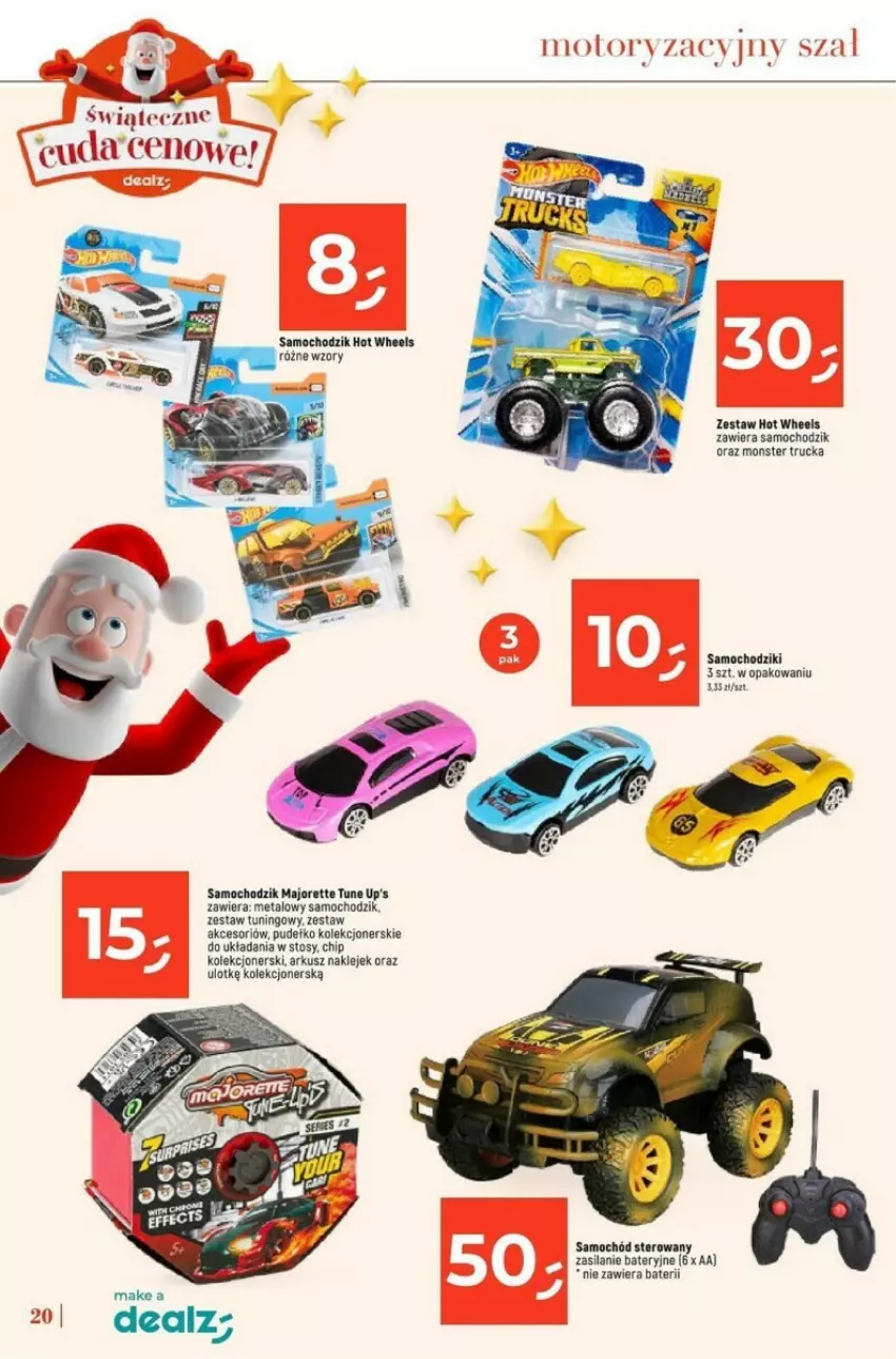 Gazetka promocyjna Dealz - ważna 04.11 do 24.12.2024 - strona 13 - produkty: Chodzik, Hot Wheels, Klej, Monster truck, Pudełko, Samochód, Samochód sterowany, Samochodziki, Silan