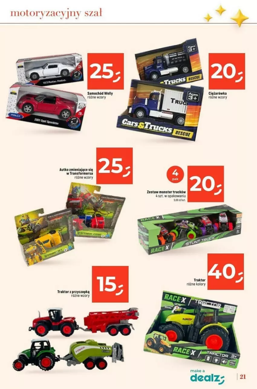 Gazetka promocyjna Dealz - ważna 04.11 do 24.12.2024 - strona 14 - produkty: Monster truck, Samochód, Traktor, Tran, Transformers