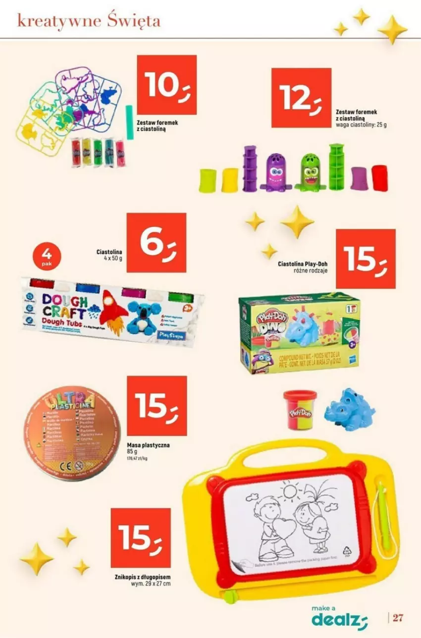 Gazetka promocyjna Dealz - ważna 04.11 do 24.12.2024 - strona 20 - produkty: Długopis, Play-Doh, Waga, Znikopis