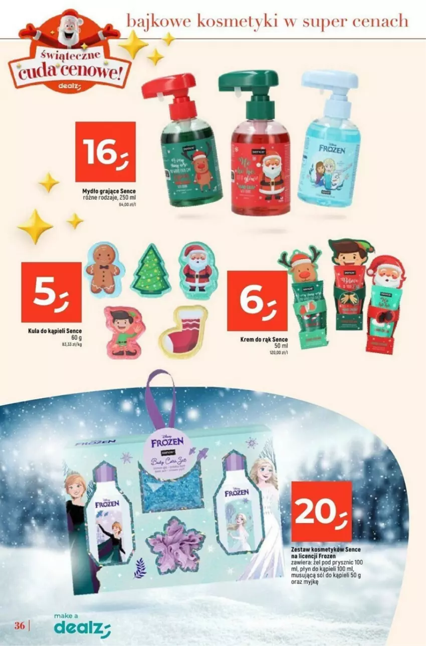 Gazetka promocyjna Dealz - ważna 04.11 do 24.12.2024 - strona 30 - produkty: Frozen, Gra, Krem do rąk, Kula do kąpieli, Mus, Mydło, Płyn do kąpieli, Sól, Sól do kąpieli