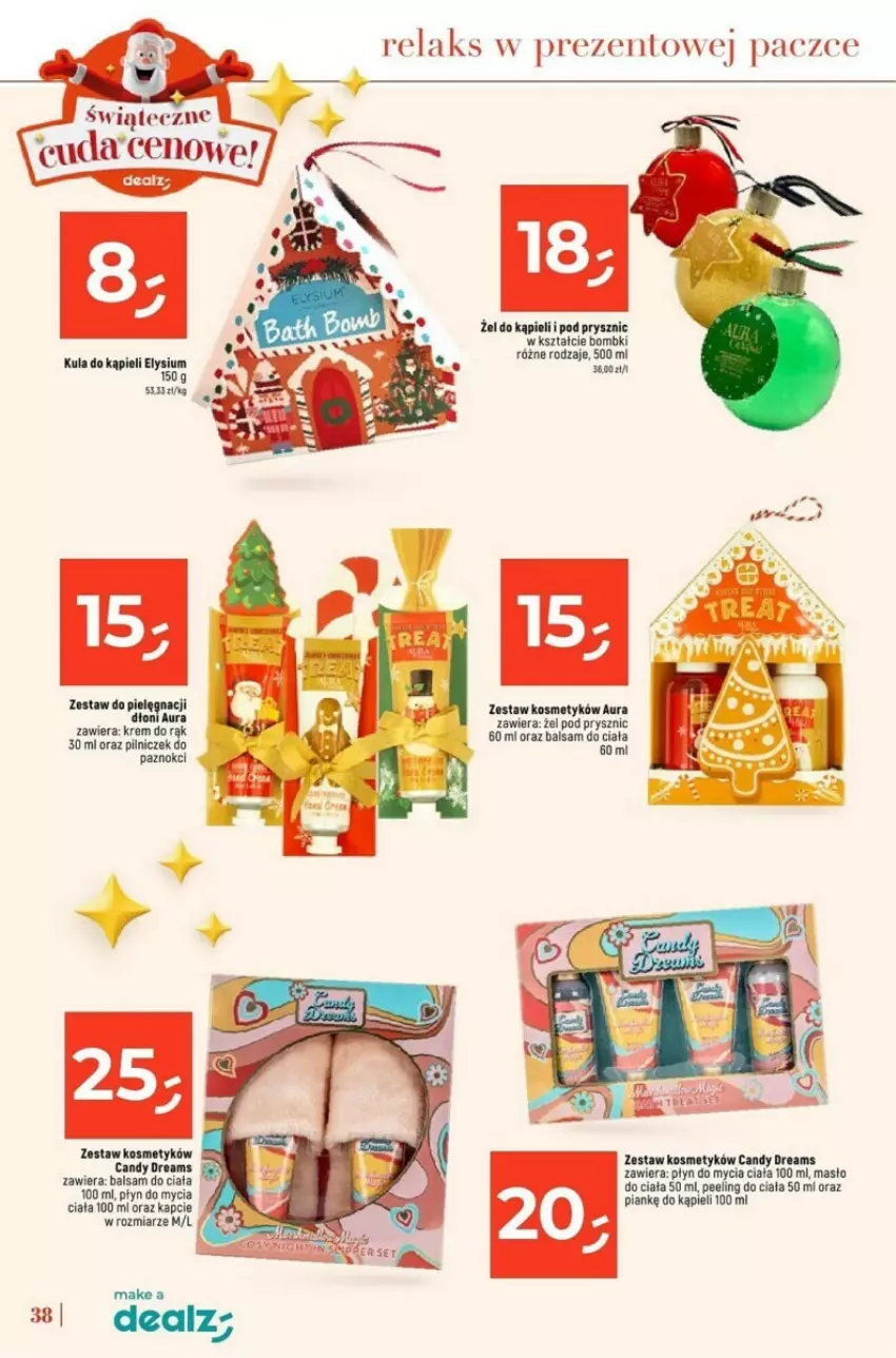 Gazetka promocyjna Dealz - ważna 04.11 do 24.12.2024 - strona 32 - produkty: Balsam do ciała, Candy, Kapcie, Krem do rąk, Kula do kąpieli, Masło, Masło do ciała, Peeling, Płyn do mycia