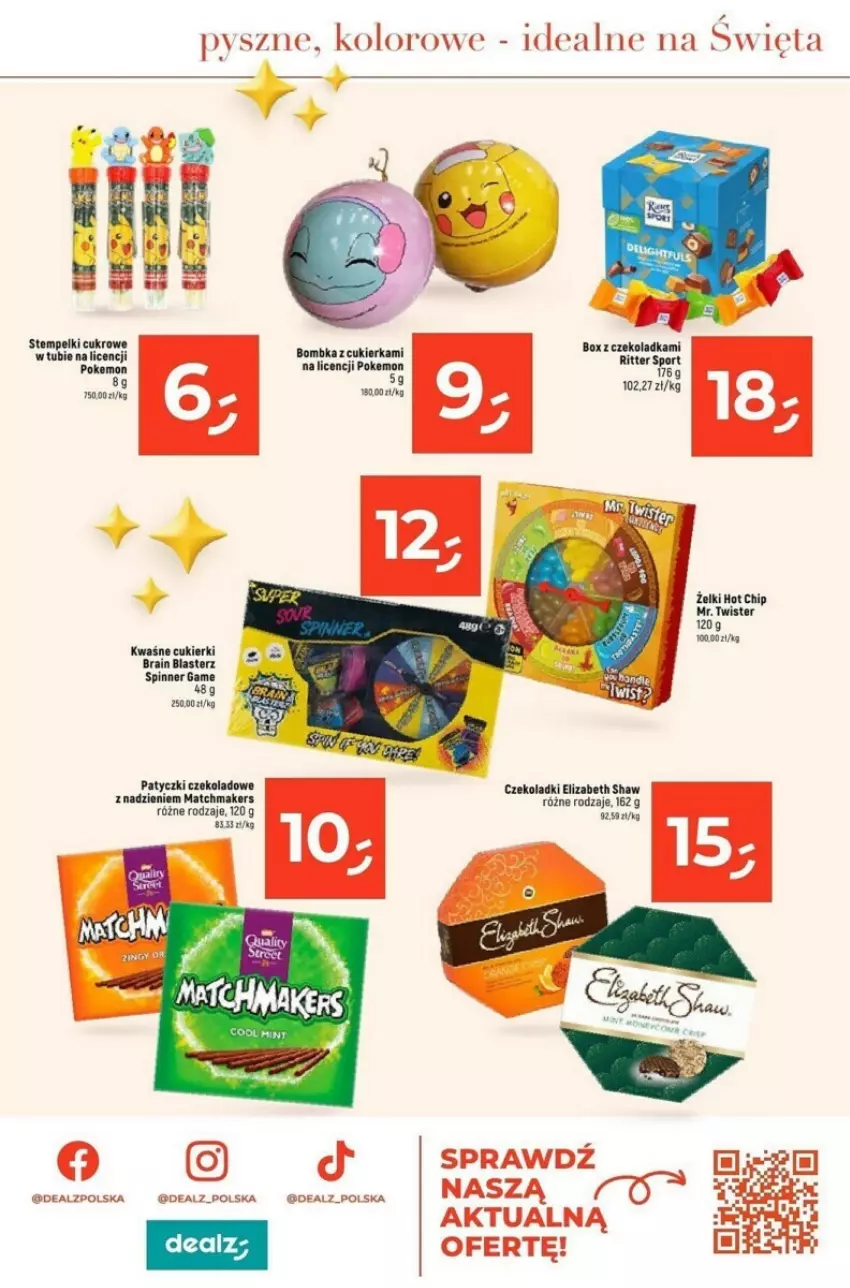 Gazetka promocyjna Dealz - ważna 04.11 do 24.12.2024 - strona 54 - produkty: Cukier, Cukierki, Por, Ritter Sport, Sport