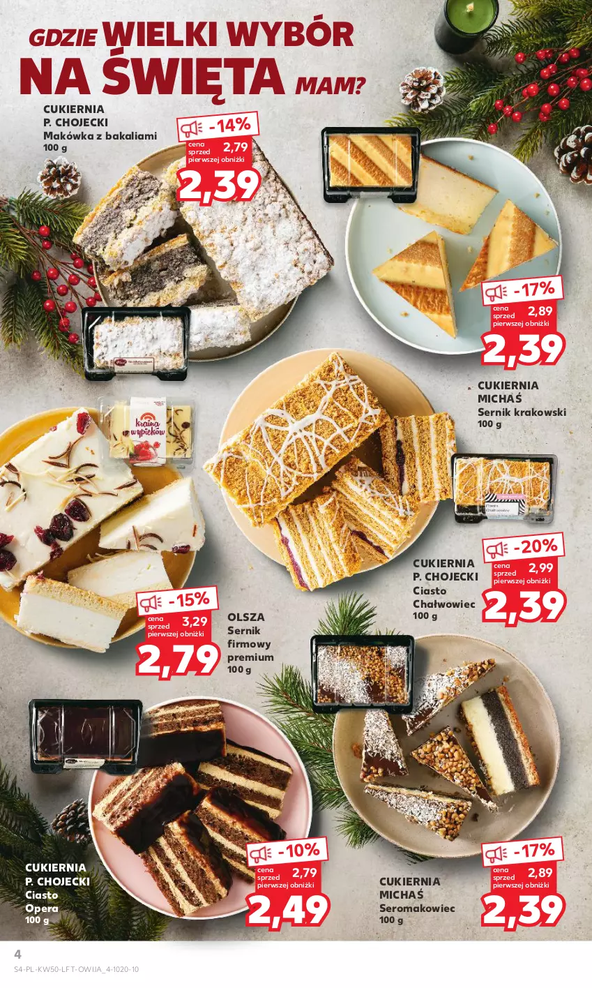 Gazetka promocyjna Kaufland - Gazetka tygodnia - ważna 14.12 do 19.12.2023 - strona 4 - produkty: Cukier, Makowiec, Ser