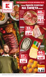 Gazetka promocyjna Kaufland - Gazetka tygodnia - Gazetka - ważna od 19.12 do 19.12.2023 - strona 1 - produkty: Piec, Mandarynki, Ser, Karkówka wieprzowa, Stek, Szynka, Olewnik