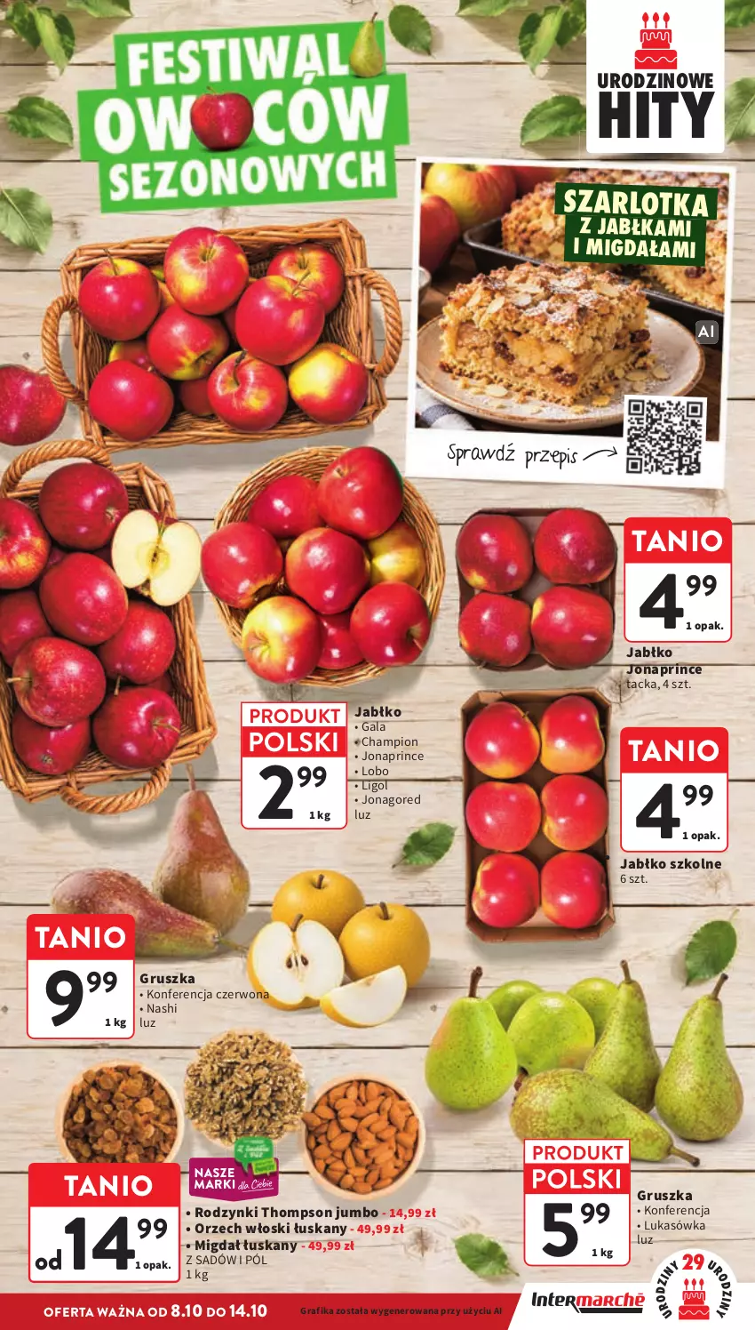 Gazetka promocyjna Intermarche - Gazetka promocyjna - ważna 08.10 do 14.10.2026 - strona 11 - produkty: Gala, Gra, Grafika, Ligol, Rodzynki, Szarlotka