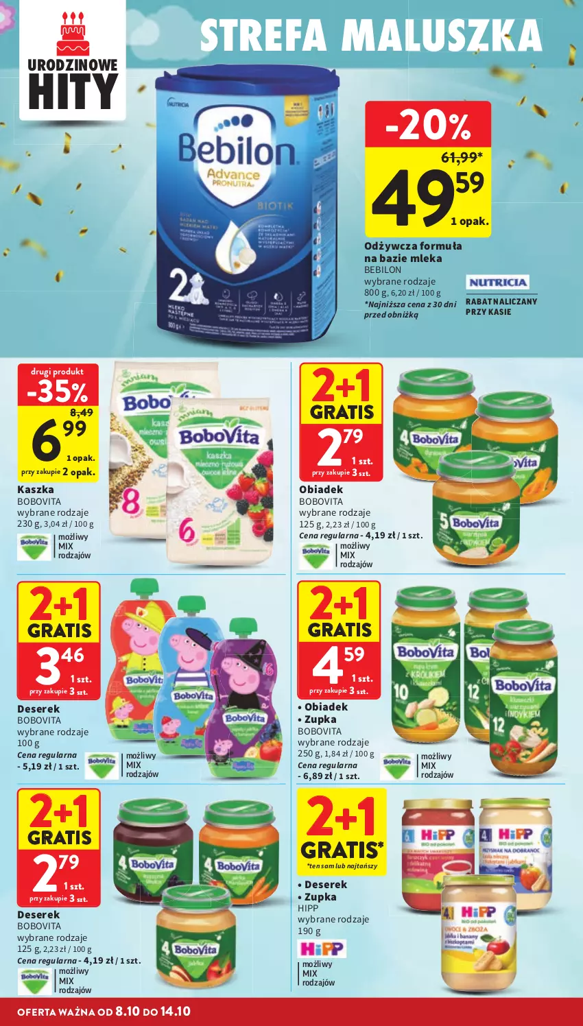 Gazetka promocyjna Intermarche - Gazetka promocyjna - ważna 08.10 do 14.10.2026 - strona 36 - produkty: BEBILON, BoboVita, Deser, Fa, Gra, HiPP, Ser, Serek