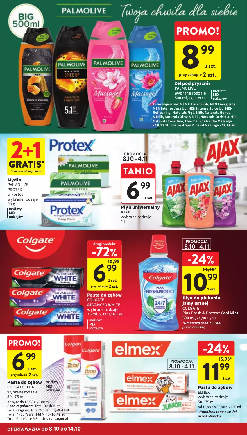 Gazetka promocyjna Intermarche - Gazetka promocyjna - ważna 08.10 do 14.10.2026 - strona 38 - produkty: Ajax, Colgate, Colgate Total, Elmex, Gin, Gra, LG, Mydło, Palmolive, Pasta do zębów, Płyn do płukania, Płyn do płukania jamy ustnej