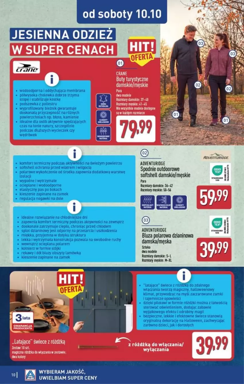 Gazetka promocyjna Aldi - Przygotuj się na kolejny tydzień! - ważna 07.10 do 10.10.2026 - strona 10 - produkty: Bluza, Bluza polarowa, Spodnie