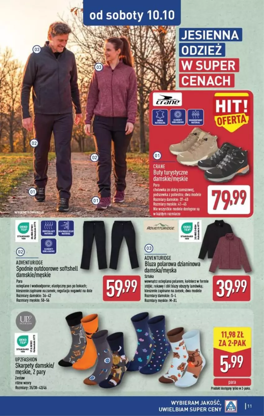 Gazetka promocyjna Aldi - Przygotuj się na kolejny tydzień! - ważna 07.10 do 10.10.2026 - strona 11 - produkty: Fa, Karp, Koc, LANA, Spodnie