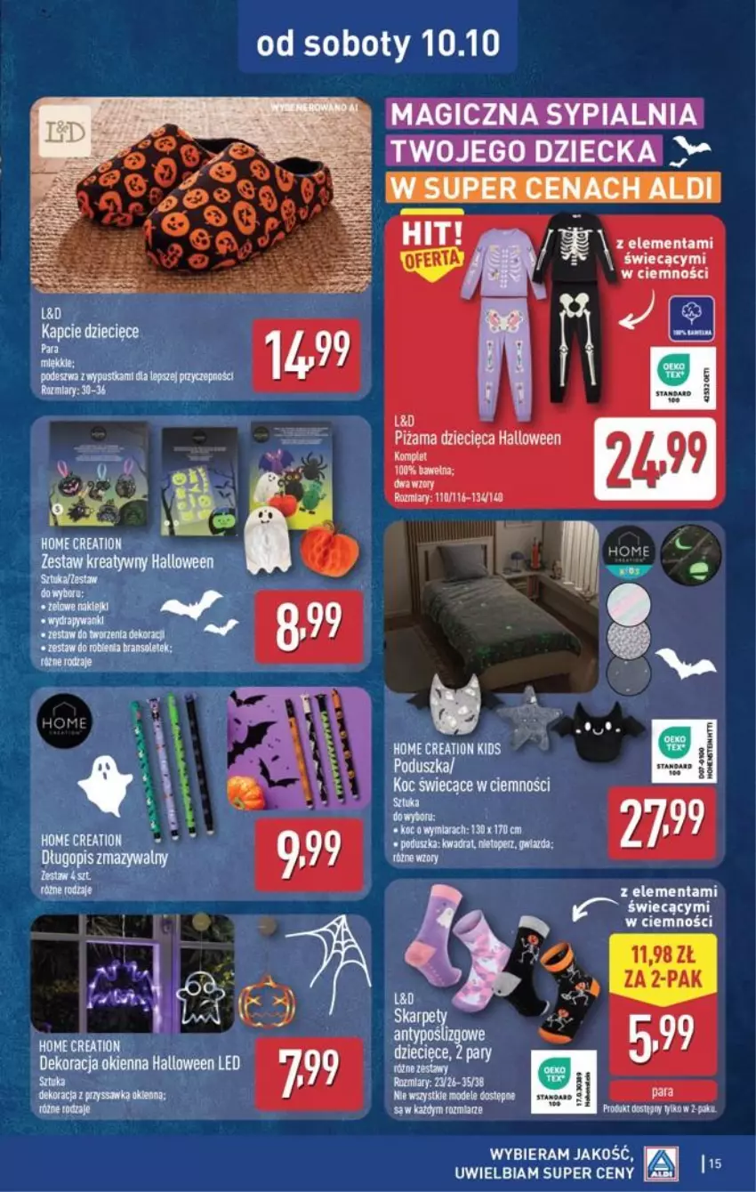 Gazetka promocyjna Aldi - Przygotuj się na kolejny tydzień! - ważna 07.10 do 10.10.2026 - strona 15 - produkty: Fa, Saga, Sypialnia