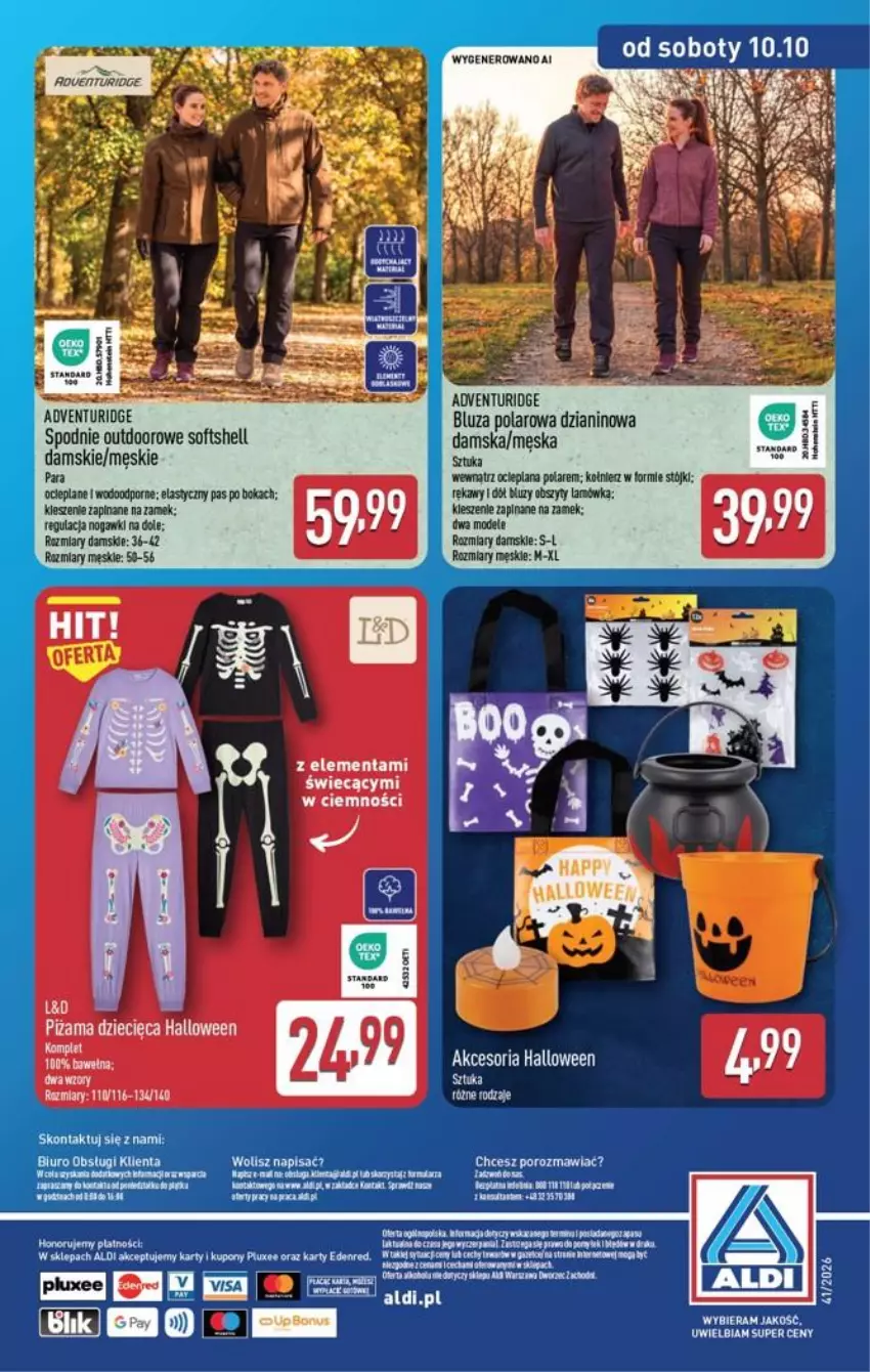 Gazetka promocyjna Aldi - Przygotuj się na kolejny tydzień! - ważna 07.10 do 10.10.2026 - strona 16 - produkty: Biuro, Bluza, Bluza polarowa, Fa, Kakao, LANA, Por, Spodnie