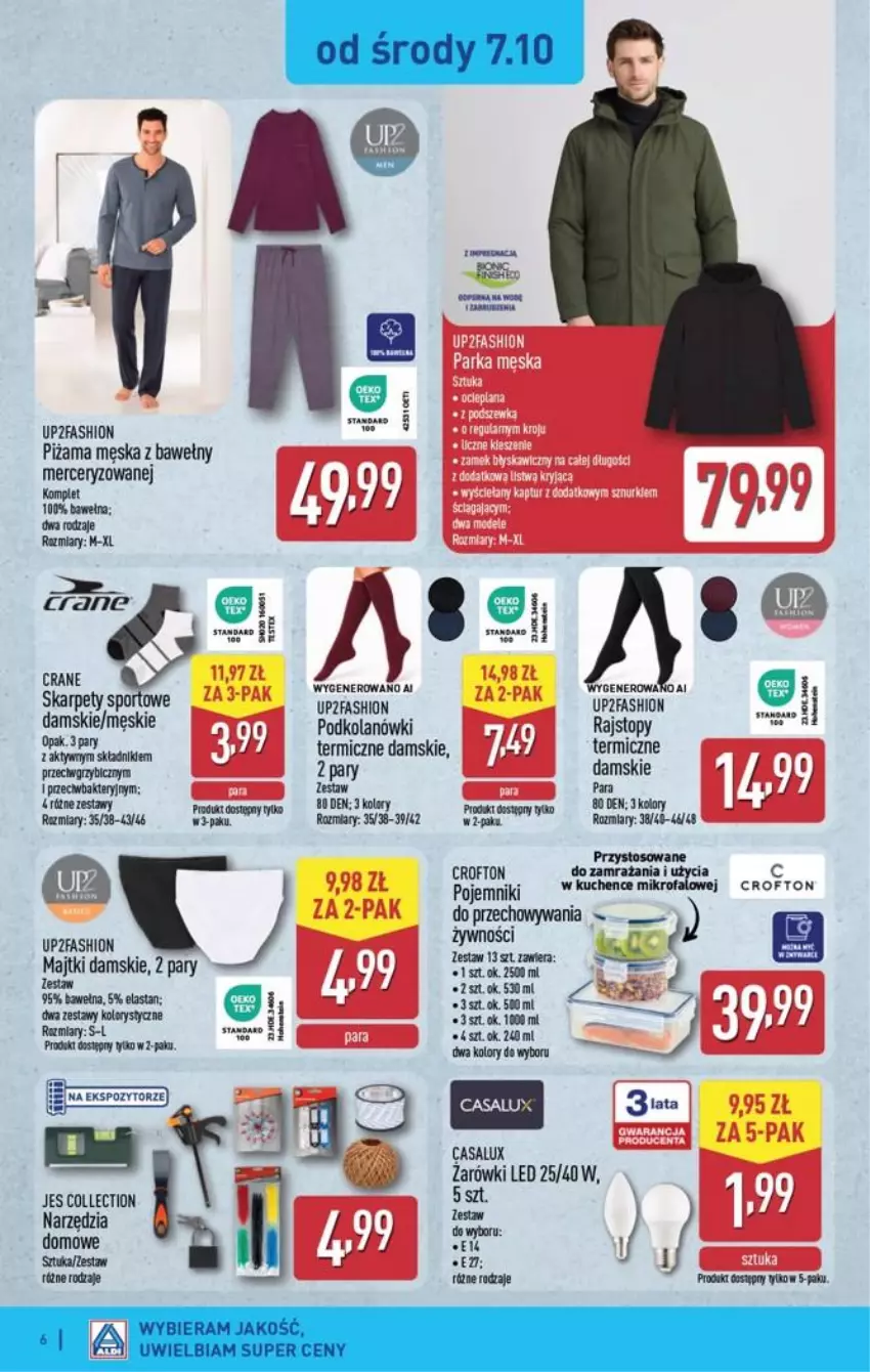 Gazetka promocyjna Aldi - Przygotuj się na kolejny tydzień! - ważna 07.10 do 10.10.2026 - strona 6 - produkty: Fa, Karp, Majtki, Piżama, Pojemnik, Por, Sport, STP, Wełna
