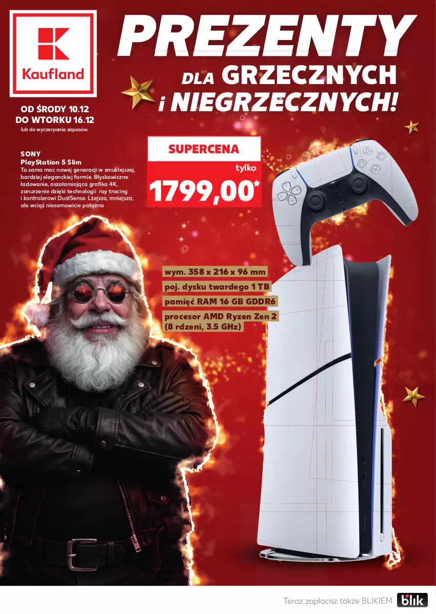 Gazetka promocyjna Kaufland - Kaufland - ważna 10.12 do 16.12.2025 - strona 1 - produkty: Gra, Grafika, Klej, Kontroler, PlayStation, PlayStation 5, Procesor, Sony, Tera