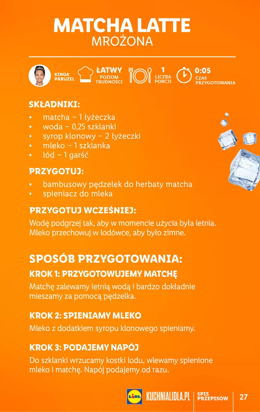 Gazetka promocyjna Lidl - KATALOG VITASIA - ważna 07.08 do 12.08.2023 - strona 27 - produkty: Lanki, Mleko, Napój, Syrop, Szklanka, Woda