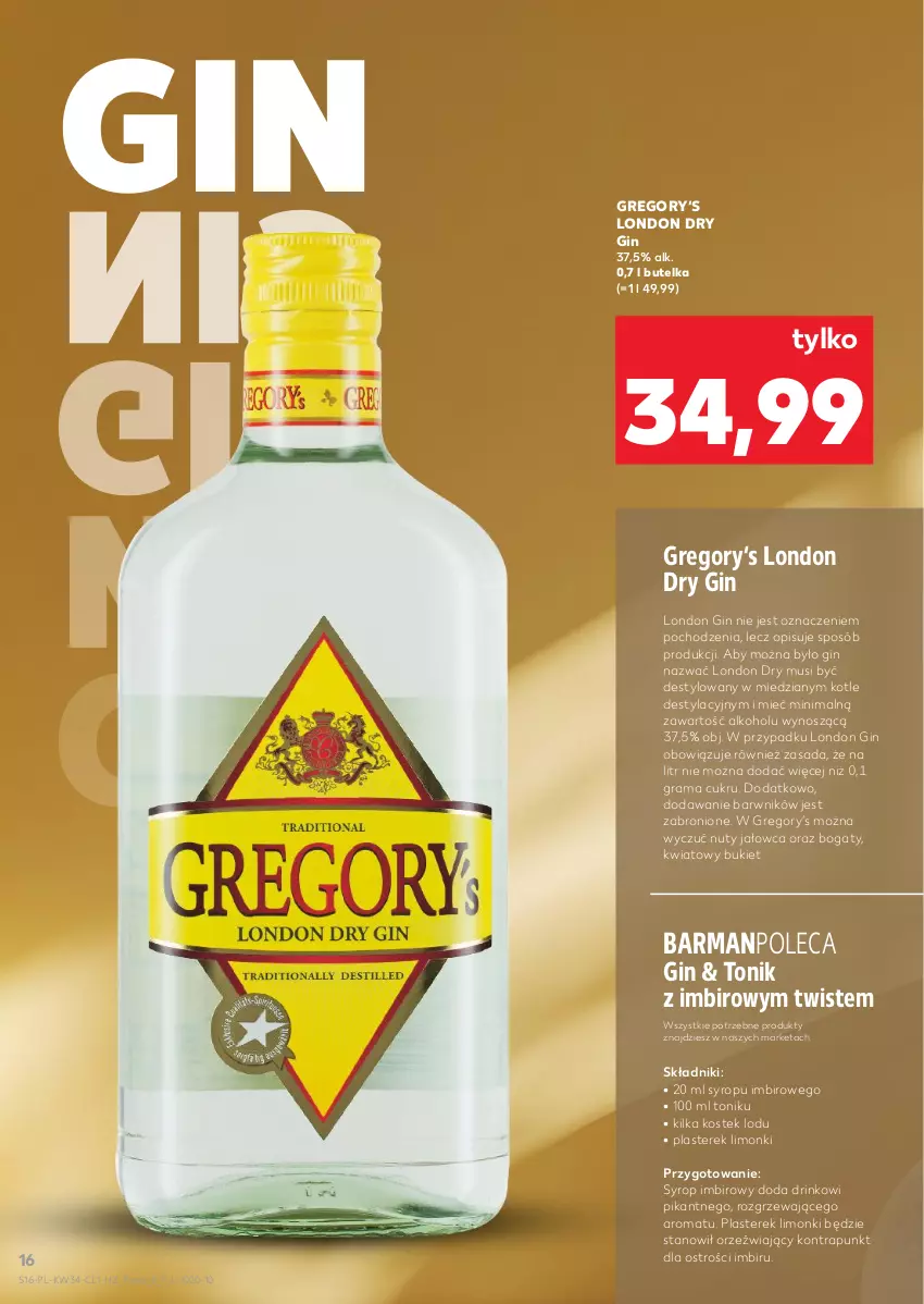 Gazetka promocyjna Kaufland - Barek Kauflandu - ważna 21.08 do 03.09.2025 - strona 16 - produkty: Bukiet, Gin, Gra, Imbir, Mus, Nuty, Rama, Stek, Syrop, Tonik