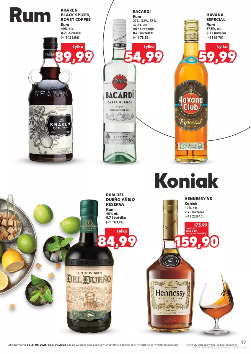 Gazetka promocyjna Kaufland - Barek Kauflandu - ważna 21.08 do 03.09.2025 - strona 19 - produkty: Bacardi, Lack, Rum, Ser