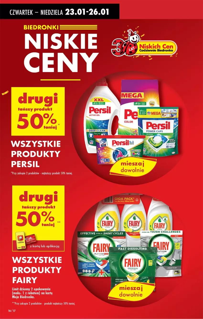 Gazetka promocyjna Biedronka - Od Czwartku - ważna 23.01 do 29.01.2025 - strona 16 - produkty: Fa, Fairy, Persil