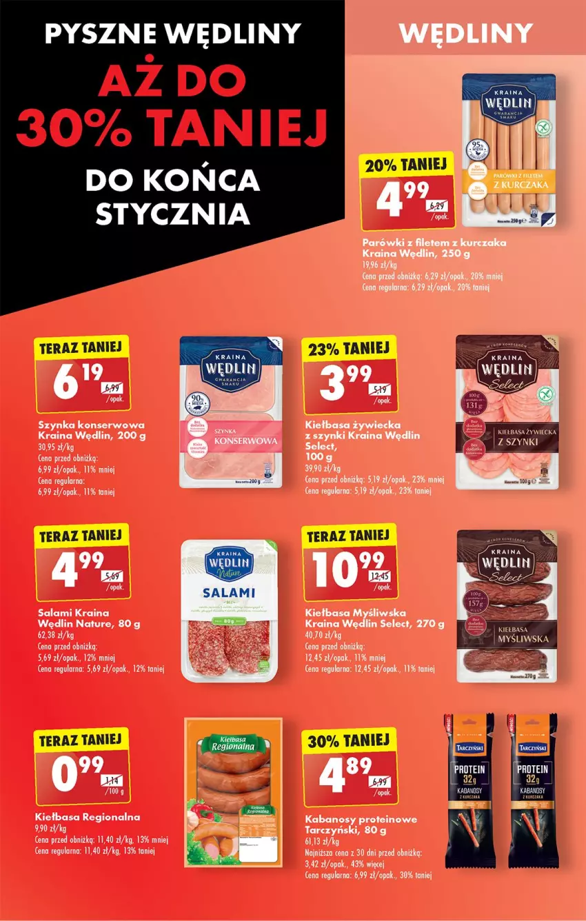 Gazetka promocyjna Biedronka - Od Czwartku - ważna 23.01 do 29.01.2025 - strona 56 - produkty: Kabanos, Kiełbasa, Kurczak, Salami, Ser, Szynka, Szynka konserwowa, Tarczyński, Tera