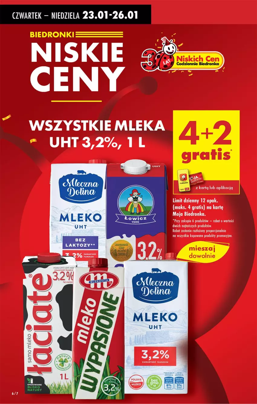 Gazetka promocyjna Biedronka - Od Czwartku - ważna 23.01 do 29.01.2025 - strona 6 - produkty: Fa, Mleko