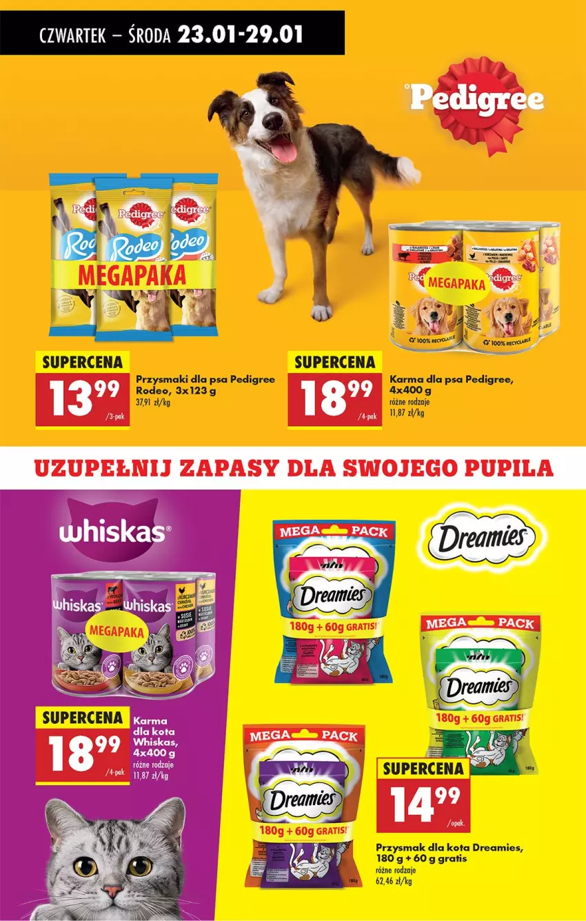 Gazetka promocyjna Biedronka - Od Czwartku - ważna 23.01 do 29.01.2025 - strona 72 - produkty: Gra, Pedigree, Przysmak dla kota, Przysmaki