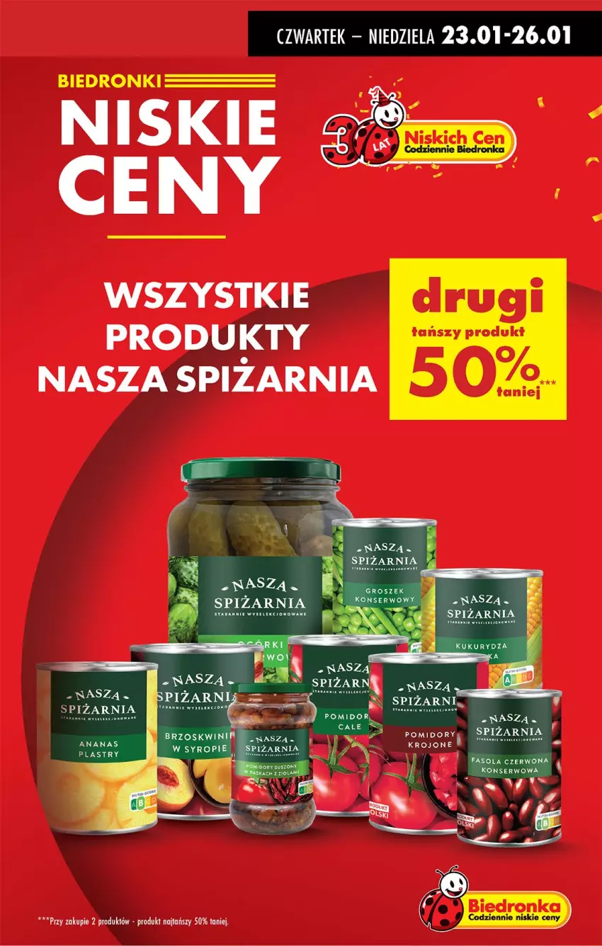 Gazetka promocyjna Biedronka - Od Czwartku - ważna 23.01 do 29.01.2025 - strona 9 - produkty: Ananas, Pomidory