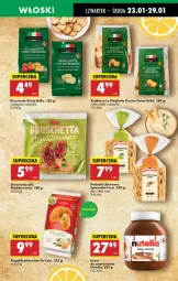 Gazetka promocyjna Biedronka - Od Czwartku - Gazetka - ważna od 29.01 do 29.01.2025 - strona 47 - produkty: Nutella, Por, Gra, Bell, Sezam, Rogal, Bruschette, Oliwa z oliwek, Chleb, Krakersy, Fa, Oliwa
