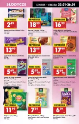 Gazetka promocyjna Biedronka - Od Czwartku - Gazetka - ważna od 29.01 do 29.01.2025 - strona 61 - produkty: Kurczak, Ser, Chipsy, Chrupki, Tera, Czekolada mleczna, Mleczko, Czekolada, Przysnacki, Ptasie mleczko, Whisky, Alkohole, Orbit, Baton, Guma do żucia, Grill, Gala