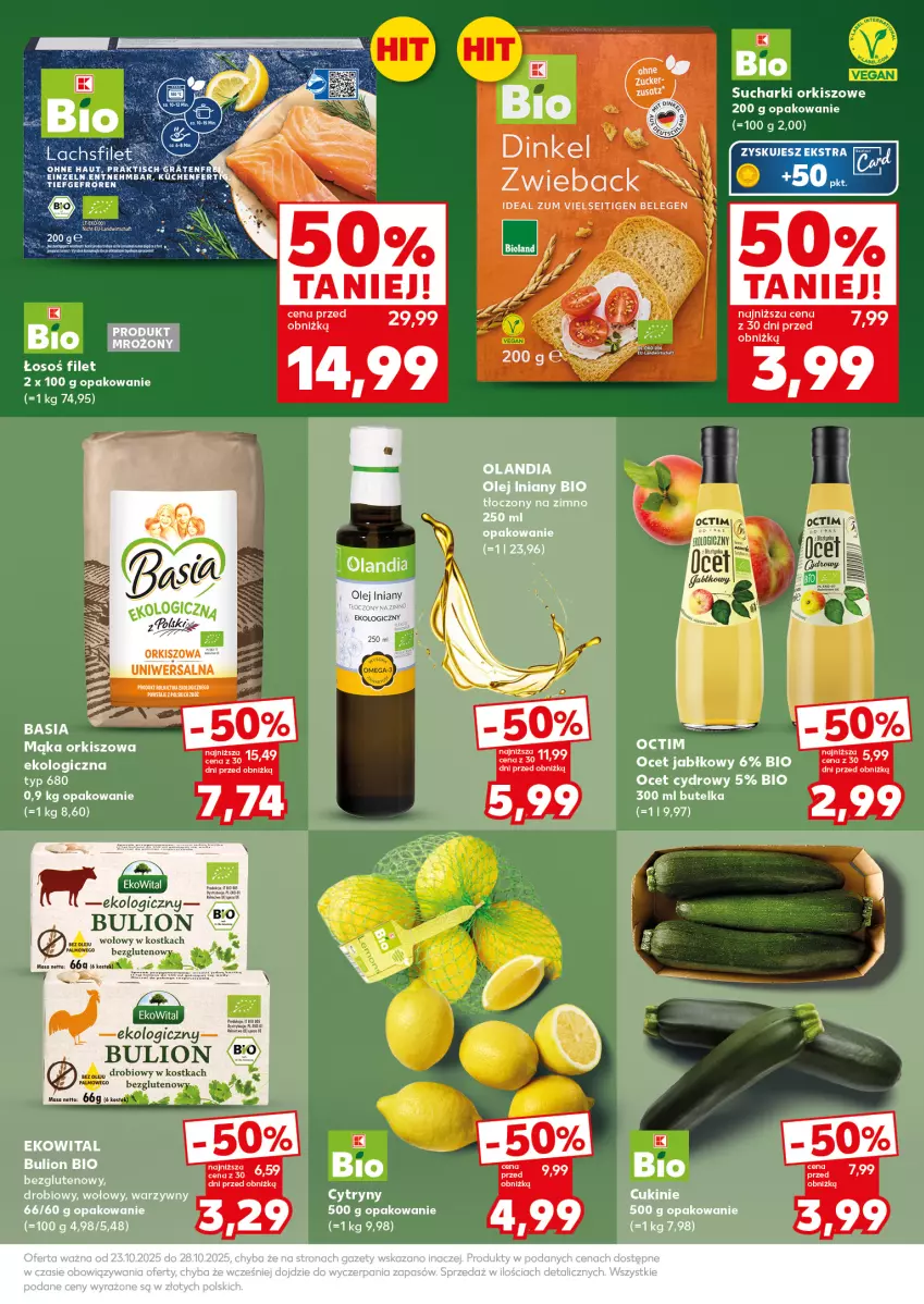 Gazetka promocyjna Kaufland - Mocny Start - ważna 27.10 do 28.10.2025 - strona 17 - produkty: Basia, Cytryny, LG, Mąka, Ocet, Olej, Olej iniany