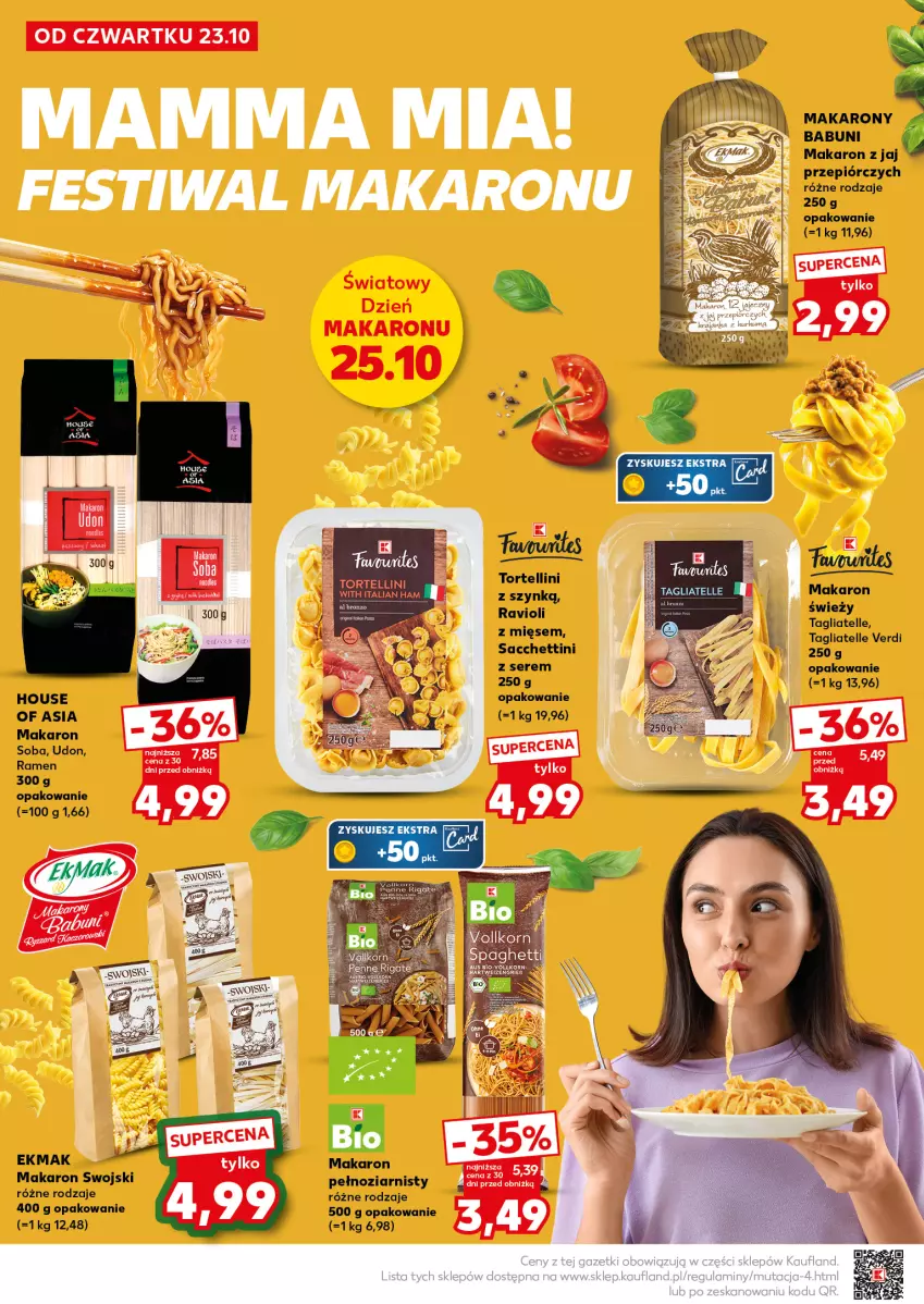 Gazetka promocyjna Kaufland - Mocny Start - ważna 27.10 do 28.10.2025 - strona 18 - produkty: Babuni, Makaron, Ser, Sos, Tagliatelle