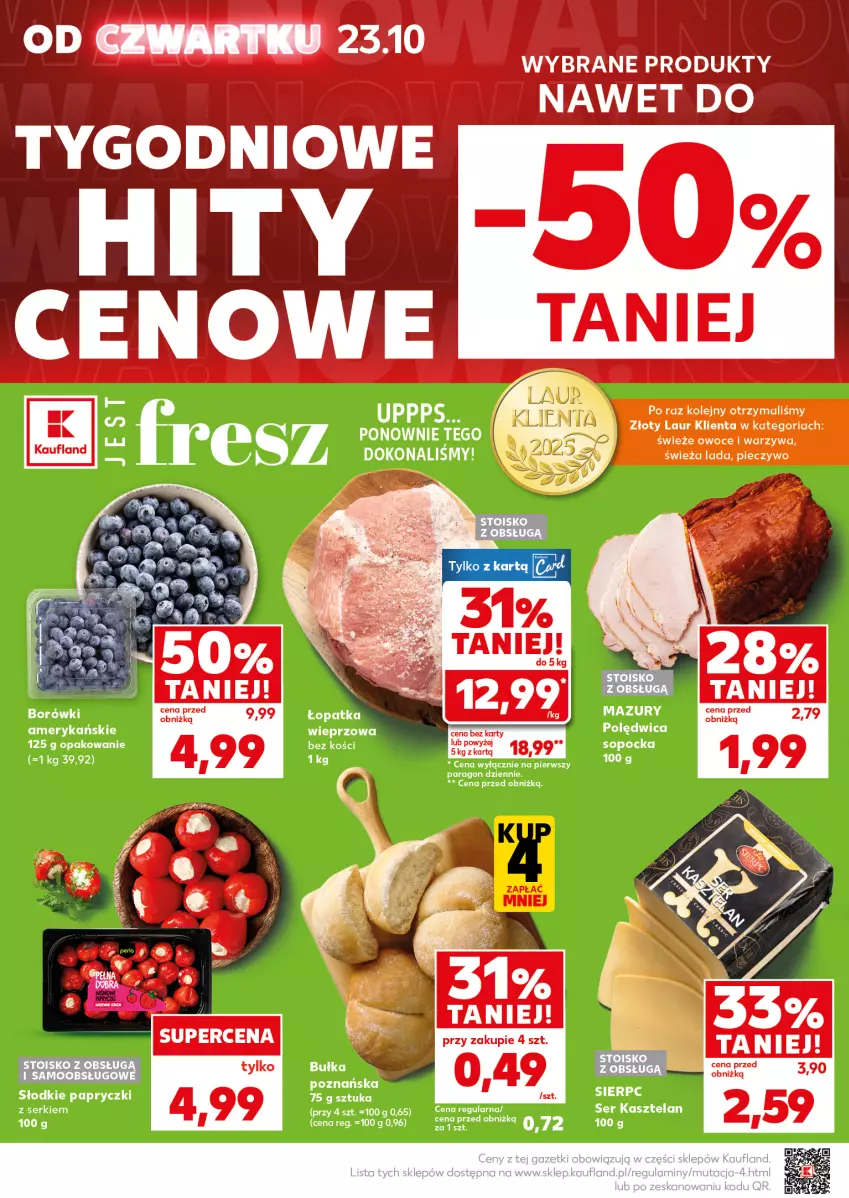 Gazetka promocyjna Kaufland - Mocny Start - ważna 27.10 do 28.10.2025 - strona 8 - produkty: Kasztelan, Owoce, Piec, Pieczywo, Ser, Ser Kasztelan, Warzywa
