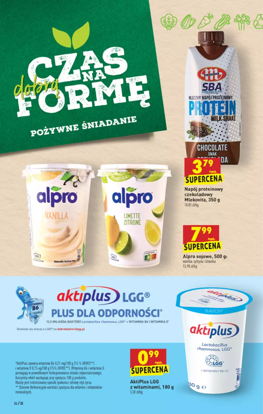 Gazetka promocyjna Biedronka - W tym tygodniu - ważna 03.03 do 09.03.2022 - strona 34 - produkty: Aktiplus, Alpro, Kaki, LG, Limonka, Mleko, Napój, Por