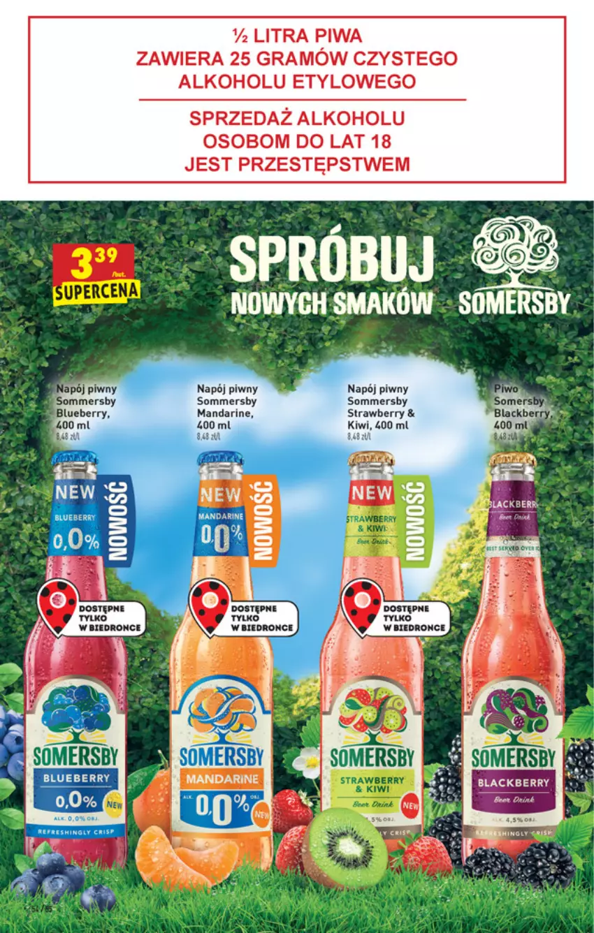 Gazetka promocyjna Biedronka - W tym tygodniu - ważna 03.03 do 09.03.2022 - strona 54 - produkty: Gra, Kiwi, Lack, Napój, Piwa, Piwo, Somersby