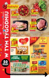 Gazetka promocyjna Biedronka - W tym tygodniu - Gazetka - ważna od 09.03 do 09.03.2022 - strona 1 - produkty: Gra, Szynka wieprzowa, Truskawki, Kaczka, Praliny, , Szynka, Toffifee, Masło, Rzodkiewka