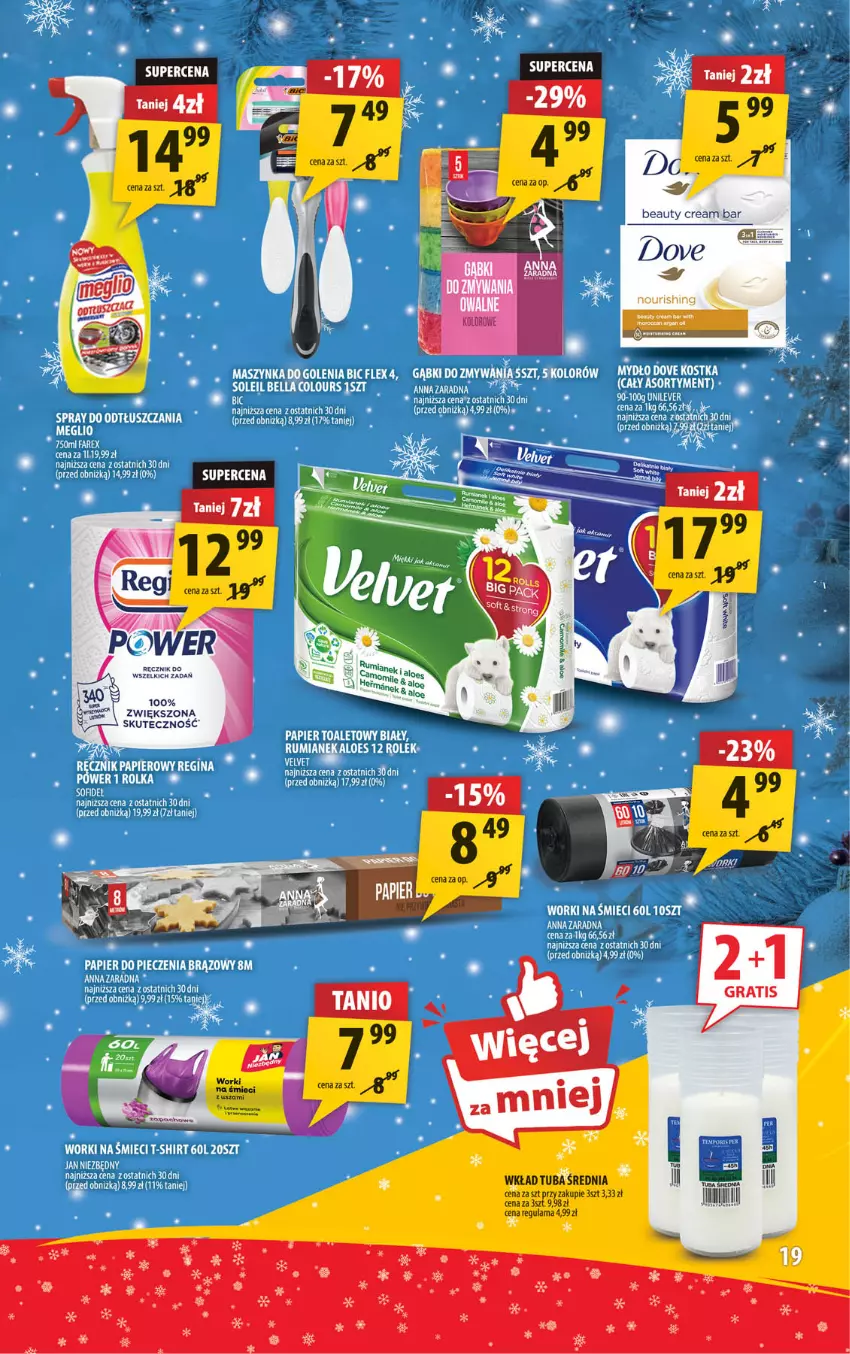 Gazetka promocyjna Arhelan - Gazetka - ważna 29.11 do 08.12.2024 - strona 19 - produkty: BIC, Jan Niezbędny, Maszynka, Maszynka do golenia, Mydło, Papier, Papier toaletowy, Rum, Szynka, T-shirt, Worki na śmiec, Worki na śmieci