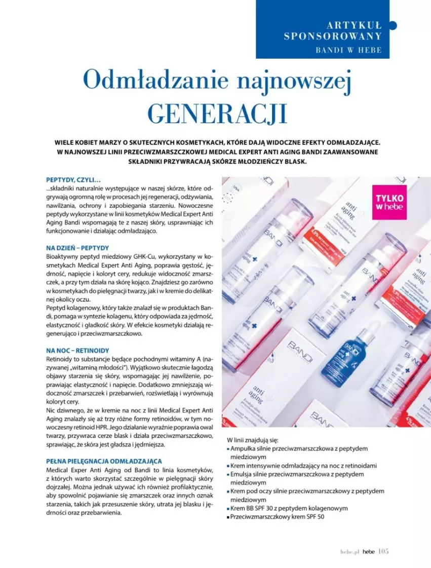 Gazetka promocyjna Hebe - ważna 01.11 do 31.12.2024 - strona 8 - produkty: Bandi, Emulsja, Gin, Gry, HP, Kolagen, Krem bb, Krem pod oczy, Mars