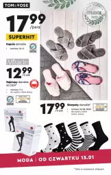 Gazetka promocyjna Biedronka - Okazje tygodnia - Gazetka - ważna od 26.01 do 26.01.2022 - strona 27 - produkty: Top, Kapcie, Rajstopy, Taca