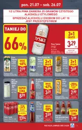 Gazetka promocyjna Aldi - Pełna oferta - Gazetka - ważna od 26.07 do 26.07.2025 - strona 11 - produkty: Piwa, Piwo, Dawtona, Sok, Gra, Ice tea, Coca-Cola, Tyskie, Tiger, Oranżada, Hellena, Sok pomidorowy, Napój, Kozel