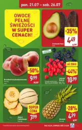 Gazetka promocyjna Aldi - Pełna oferta - Gazetka - ważna od 26.07 do 26.07.2025 - strona 3 - produkty: Jeżyny, Ananas, Maliny, Brzoskwinie, Owoce, Melon