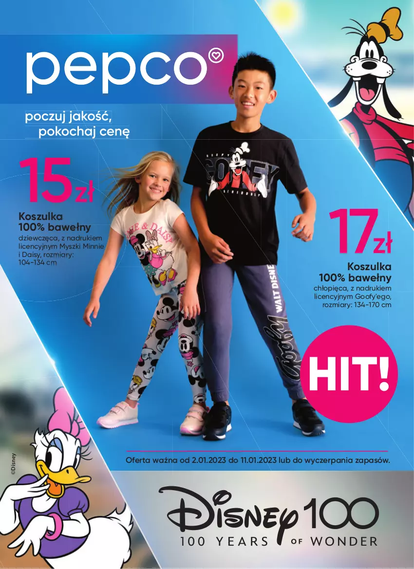 Gazetka promocyjna Pepco - Disney - ważna 02.01 do 11.01.2023 - strona 17 - produkty: Disney, Koc, Kosz, Koszulka, Minnie, Mysz