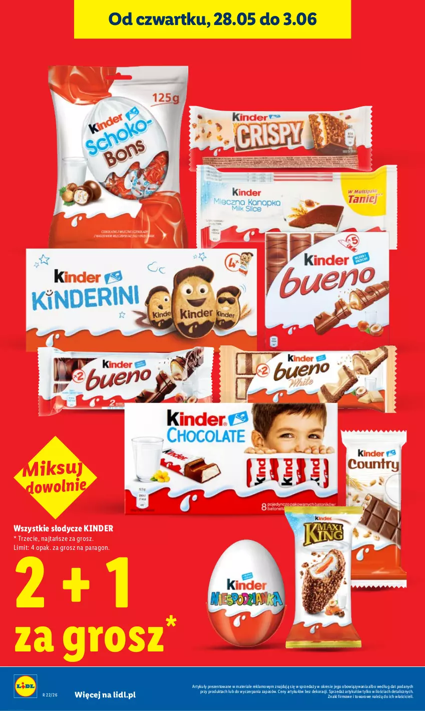 Gazetka promocyjna Lidl - Gazetka ważna od 28.05 do 30.05 - ważna 28.05 do 30.05.2026 - strona 10 - produkty: Kinder