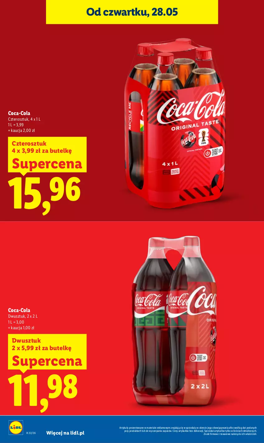 Gazetka promocyjna Lidl - Gazetka ważna od 28.05 do 30.05 - ważna 28.05 do 30.05.2026 - strona 20 - produkty: Coca-Cola