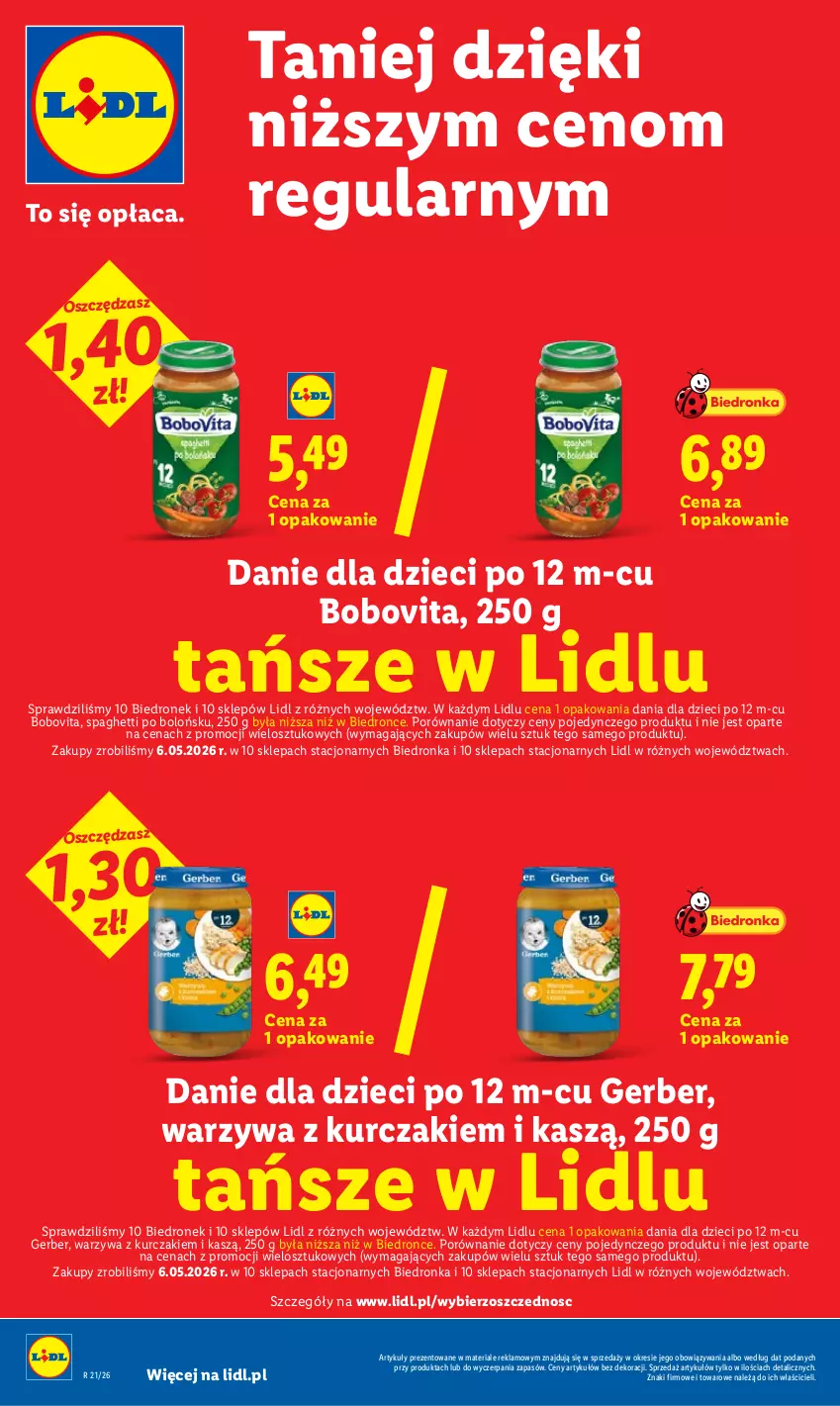Gazetka promocyjna Lidl - Gazetka ważna od 28.05 do 30.05 - ważna 28.05 do 30.05.2026 - strona 28 - produkty: BoboVita, Danie dla dzieci, Dzieci, Gerber, Kurczak, Por, Spaghetti, Warzywa