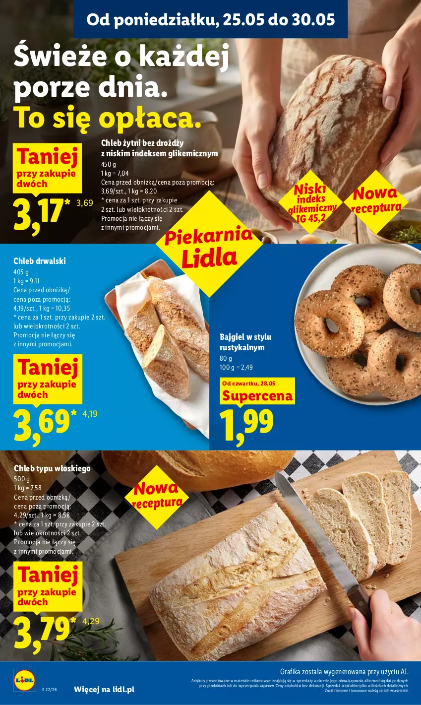 Gazetka promocyjna Lidl - Gazetka ważna od 28.05 do 30.05 - ważna 28.05 do 30.05.2026 - strona 42 - produkty: Chleb, Chleb typu włoskiego, Gra, Grafika, Por, Rust