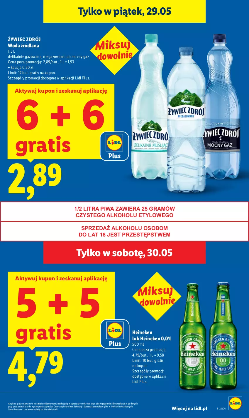 Gazetka promocyjna Lidl - Gazetka ważna od 28.05 do 30.05 - ważna 28.05 do 30.05.2026 - strona 5 - produkty: Gra, Heineken, LANA, Piwa, Woda