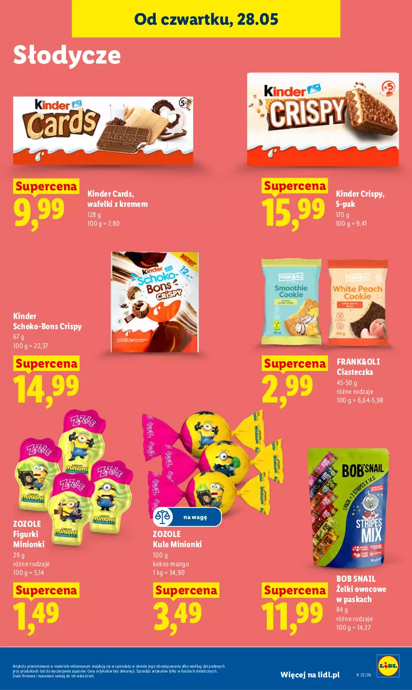 Gazetka promocyjna Lidl - Gazetka ważna od 28.05 do 30.05 - ważna 28.05 do 30.05.2026 - strona 61 - produkty: Kinder, Kokos, Mango