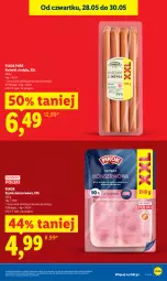 Gazetka promocyjna Lidl - Gazetka ważna od 28.05 do 30.05 - Gazetka - ważna od 30.05 do 30.05.2026 - strona 15 - produkty: Ser, Pur, Parówki, Parówki z indyka, Szynka konserwowa, Szynka, PIKOK